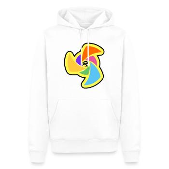 BONZAIspiral - Männer Premium Bio Hoodie - Weiß - Vorne - Nico (187cm)