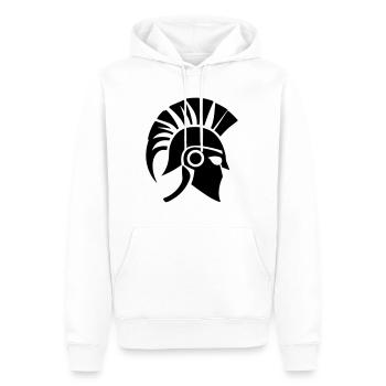 Sparta Guerrier Spartan - Sweat à capuche Premium bio Homme - blanc - Devant - Nico (187cm)