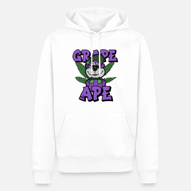 Grape ape - Männer Premium Bio Hoodie - Weiß