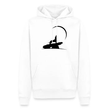 Vollmond Dackel - Männer Premium Bio Hoodie - Weiß - Vorne - Nico (187cm)
