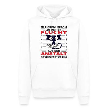 Stolzer Chef Abteilungsleiter Vorgesetzter - Männer Premium Bio Hoodie - Weiß - Vorne - Nico (187cm)