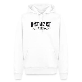 Jogging - Männer Premium Bio Hoodie - Weiß - Vorne - Nico (187cm)