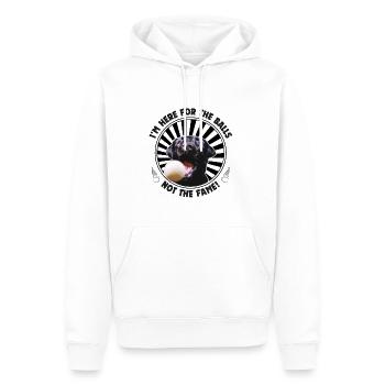 Je suis là pour les bals ! - Sweat à capuche Premium bio Homme - blanc - Devant - Nico (187cm)