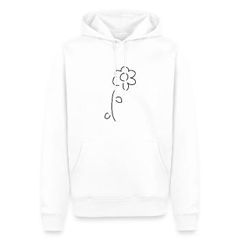 Blume Symbol Pflanze - Männer Premium Bio Hoodie - Weiß - Vorne - Nico (187cm)