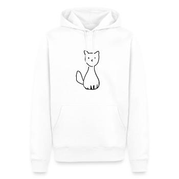 Hund tier symbol haustier - Männer Premium Bio Hoodie - Weiß - Vorne - Nico (187cm)