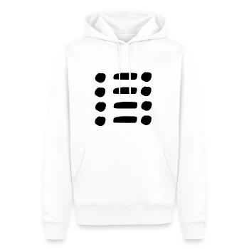Linie punkte punkt formen symbol - Männer Premium Bio Hoodie - Weiß - Vorne - Nico (187cm)