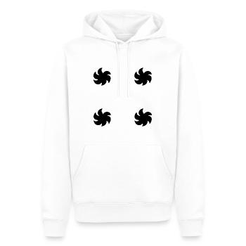 blume pflanze form symbol symbol - Männer Premium Bio Hoodie - Weiß - Vorne - Nico (187cm)
