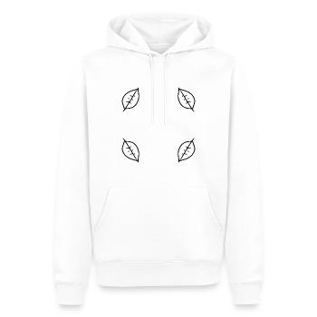 blatt blätter rahmen form natur - Männer Premium Bio Hoodie - Weiß - Vorne - Nico (187cm)