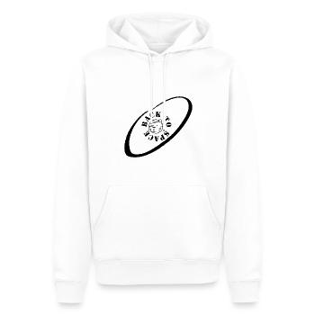 Space - Männer Premium Bio Hoodie - Weiß - Vorne - Nico (187cm)