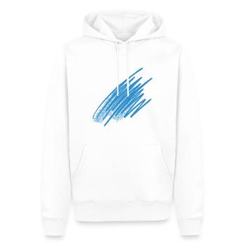 Farbe Klecks Spritzer Maler Geschenk bunt paint - Männer Premium Bio Hoodie - Weiß - Vorne - Nico (187cm)