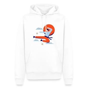 chinese, asian, china, japanese, japan, cute - Männer Premium Bio Hoodie - Weiß - Vorne - Nico (187cm)