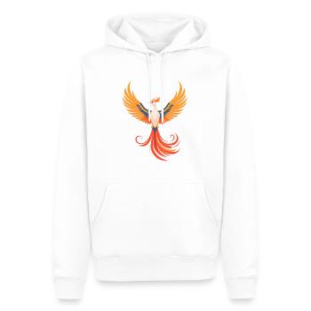 Phénix - Sweat à capuche Premium bio Homme - blanc - Devant - Nico (187cm)