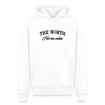 THE NORTH Normandie - Men’s Premium Organic Hoodie - white - Front - Nico (187cm)