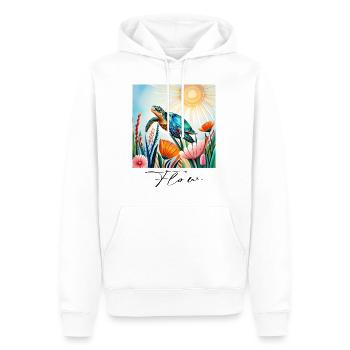 Turtle - Männer Premium Bio Hoodie - Weiß - Vorne - Nico (187cm)