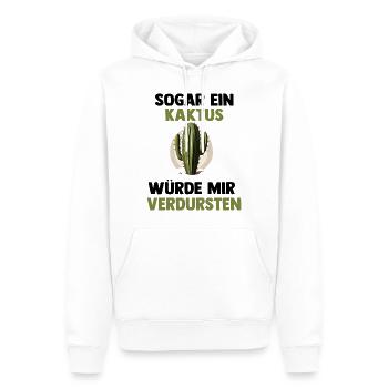 Grüner Daumen - Kaktus Design - Männer Premium Bio Hoodie - Weiß - Vorne - Nico (187cm)