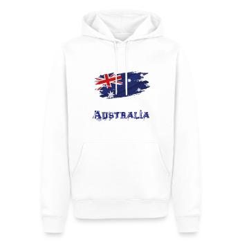 Flag Patriot Gift Country Flag Australie - Sweat à capuche Premium bio Homme - blanc - Devant - Nico (187cm)