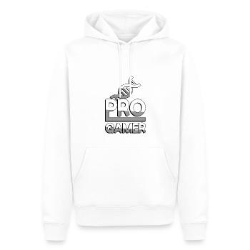 PRO GAMER (Blanc) + ADN - Jeux - Sweat à capuche Premium bio Homme - blanc - Devant - Nico (187cm)