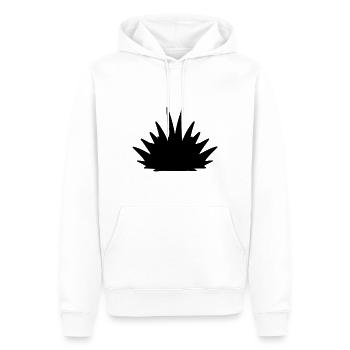 grass symbol natur pflanze muster - Männer Premium Bio Hoodie - Weiß - Vorne - Nico (187cm)