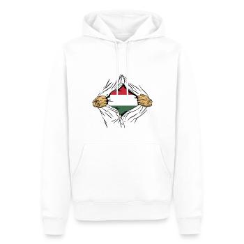 Ungarn Flagge Ungarische Fahne Balaton Hungary - Männer Premium Bio Hoodie - Weiß - Vorne - Nico (187cm)