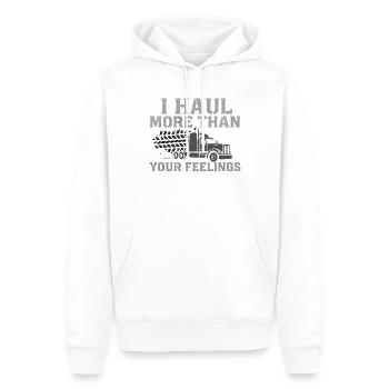 Trucker Trucking Gift Truck Trucker - Männer Premium Bio Hoodie - Weiß - Vorne - Nico (187cm)