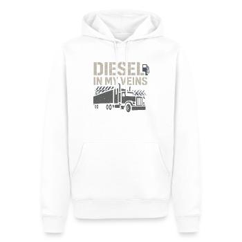 Trucker Trucking Gift Truck Trucker - Männer Premium Bio Hoodie - Weiß - Vorne - Nico (187cm)