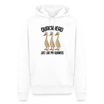 Canard maman canard papa canard élevage canard élevage canards courant race - Sweat à capuche Premium bio Homme - blanc - Devant - Nico (187cm)
