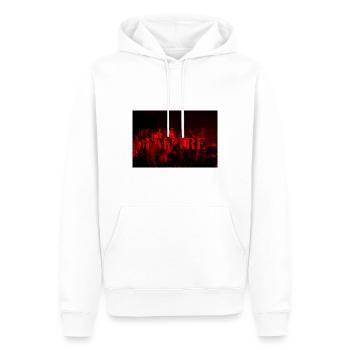 EXPIREDEMPIRE_RED - Männer Premium Bio Hoodie - Weiß - Vorne - Nico (187cm)