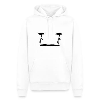Blume Symbol Blüte Pflanze grass - Männer Premium Bio Hoodie - Weiß - Vorne - Nico (187cm)