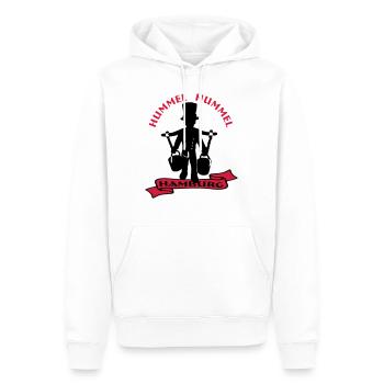 Hamburg_Hummel_Hummel - Männer Premium Bio Hoodie - Weiß - Vorne - Nico (187cm)