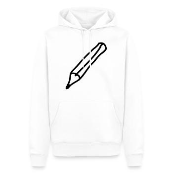 stift_1c - Men’s Premium Organic Hoodie - white - Front - Nico (187cm)