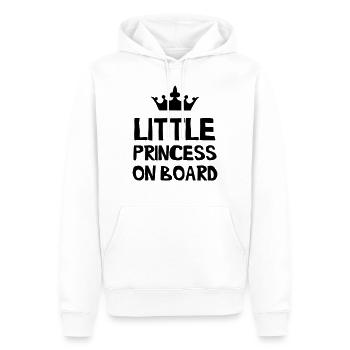 Little Princesse on Board - Sweat à capuche Premium bio Homme - blanc - Devant - Nico (187cm)