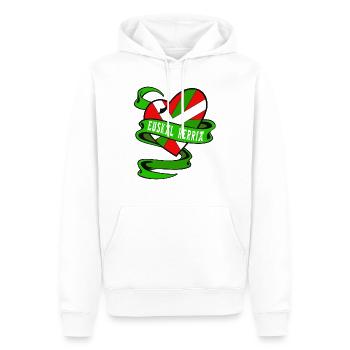 Baskische Herz ikurrina - Männer Premium Bio Hoodie - Weiß - Vorne - Nico (187cm)