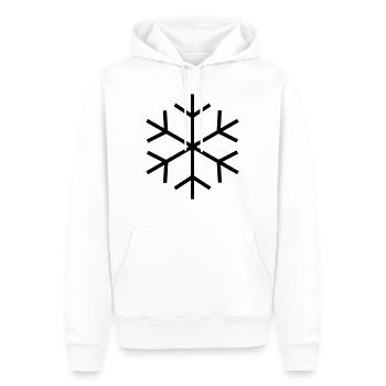 Symbol für Kalt / Cool fein - Männer Premium Bio Hoodie - Weiß - Vorne - Nico (187cm)