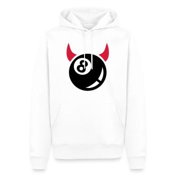 Pool Billards - Men’s Premium Organic Hoodie - white - Front - Nico (187cm)