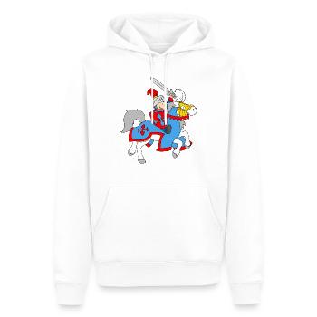Boy Knight on a Horse - Sweat à capuche Premium bio Homme - blanc - Devant - Nico (187cm)