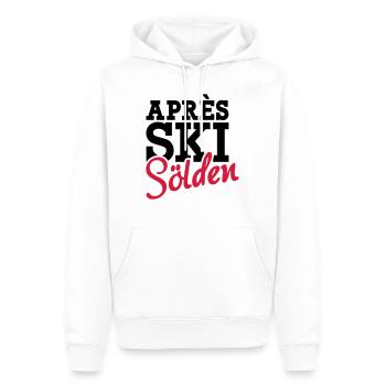 Apres Ski Sölden - Sweat à capuche Premium bio Homme - blanc - Devant - Nico (187cm)