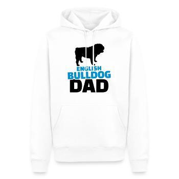 Bulldogge - Männer Premium Bio Hoodie - Weiß - Vorne - Nico (187cm)