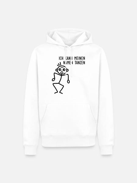 Namen tanzen - Männer Premium Bio Hoodie - Weiß