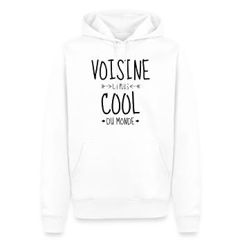 Nachbar / Nachbarschaft / Nachbarin / Haus - Männer Premium Bio Hoodie - Weiß - Vorne - Nico (187cm)