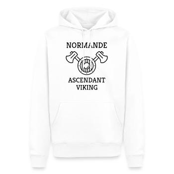 Normandie / Normand / Normande / France - Männer Premium Bio Hoodie - Weiß - Vorne - Nico (187cm)
