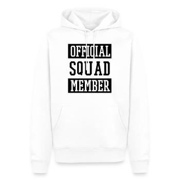 Squad Member - Männer Premium Bio Hoodie - Weiß - Vorne - Nico (187cm)