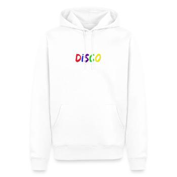 Diskothek - Männer Premium Bio Hoodie - Weiß - Vorne - Nico (187cm)