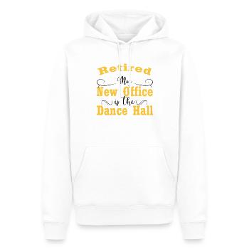 Danseuse Retraité Retraité Piste de Danse Country - Sweat à capuche Premium bio Homme - blanc - Devant - Nico (187cm)
