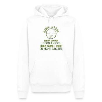 Fadenkreuz Gamer Spruch Jäger Sportschütze - Männer Premium Bio Hoodie - Weiß - Vorne - Nico (187cm)