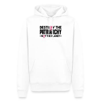 Feminismus Gleichberechtigung Frauenpower Spruch - Männer Premium Bio Hoodie - Weiß - Vorne - Nico (187cm)