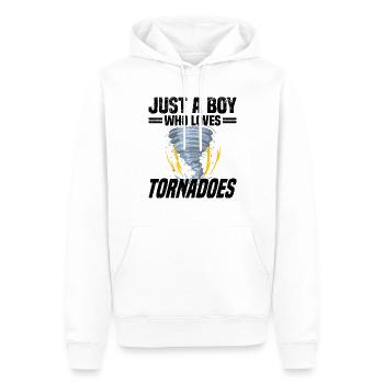 Tornadojäger Tornado Tornado Chaser Wirbelsturm - Männer Premium Bio Hoodie - Weiß - Vorne - Nico (187cm)