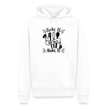 Boulangerie Confiseur Confiseur Confiseur Pâtissier - Sweat à capuche Premium bio Homme - blanc - Devant - Nico (187cm)