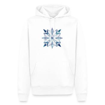 Crystal - Sweat à capuche Premium bio Homme - blanc - Devant - Nico (187cm)