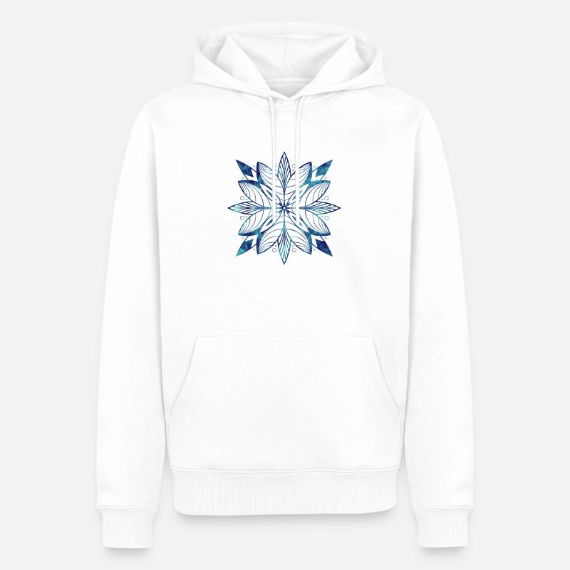 Crystal - Sweat à capuche Premium bio Homme - blanc