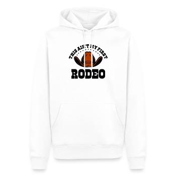 Rodéo Western Cowboy Wild West Retro Horse - Sweat à capuche Premium bio Homme - blanc - Devant - Nico (187cm)
